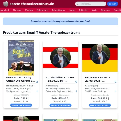 Screenshot aerzte-therapiezentrum.de