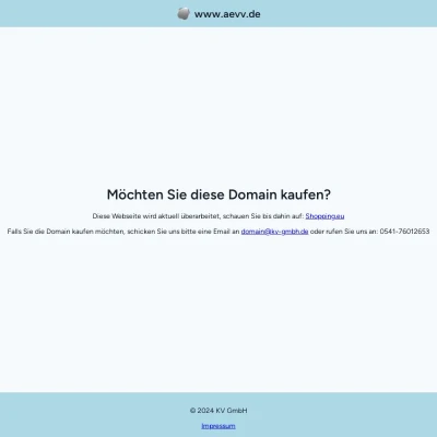 Screenshot aevv.de