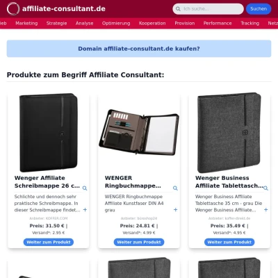 Screenshot affiliate-consultant.de