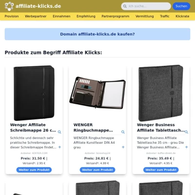 Screenshot affiliate-klicks.de