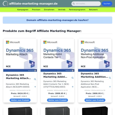 Screenshot affiliate-marketing-manager.de