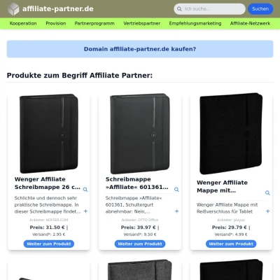 Screenshot affiliate-partner.de