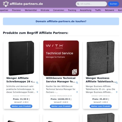 Screenshot affiliate-partners.de