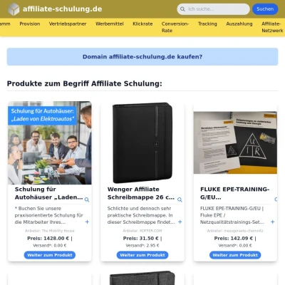 Screenshot affiliate-schulung.de