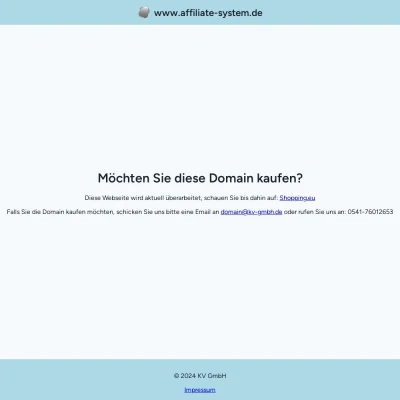 Screenshot affiliate-system.de