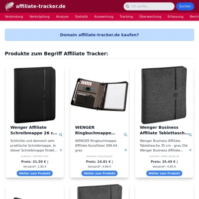 Screenshot affiliate-tracker.de