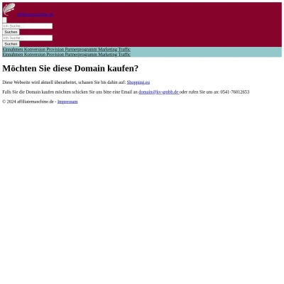 Screenshot affiliatemaschine.de