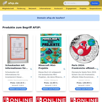 Screenshot afsp.de