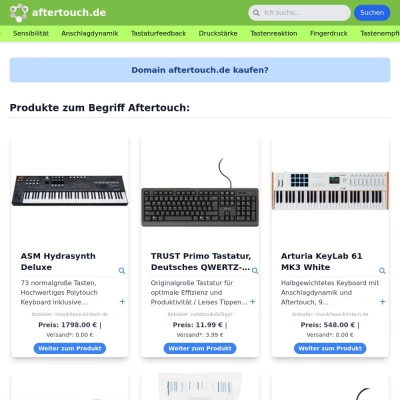 Screenshot aftertouch.de