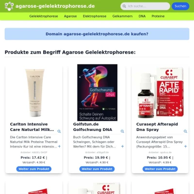 Screenshot agarose-gelelektrophorese.de