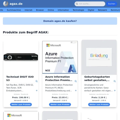 Screenshot agax.de