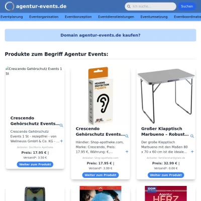 Screenshot agentur-events.de