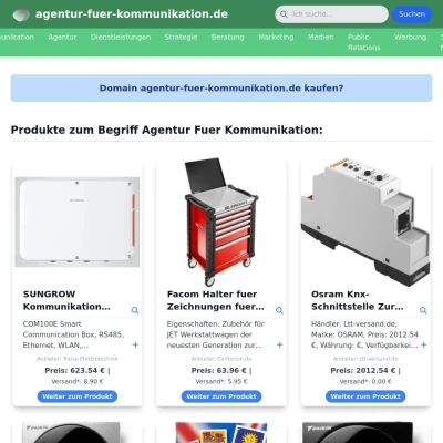 Screenshot agentur-fuer-kommunikation.de