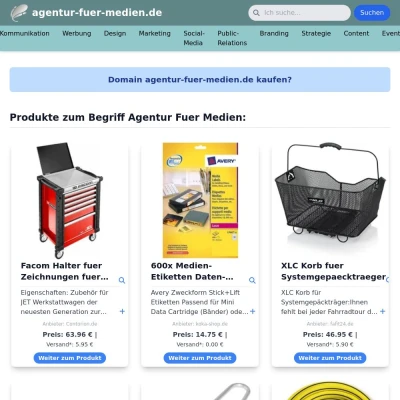 Screenshot agentur-fuer-medien.de