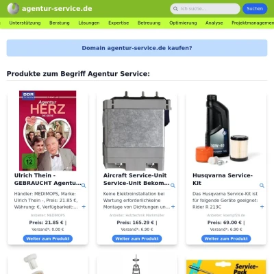 Screenshot agentur-service.de