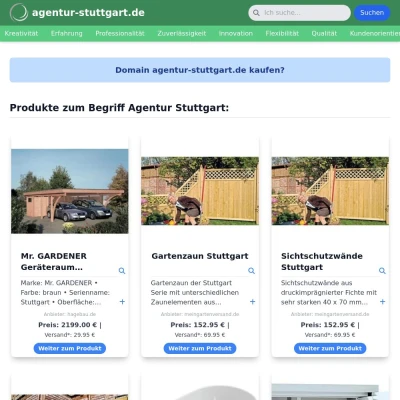 Screenshot agentur-stuttgart.de