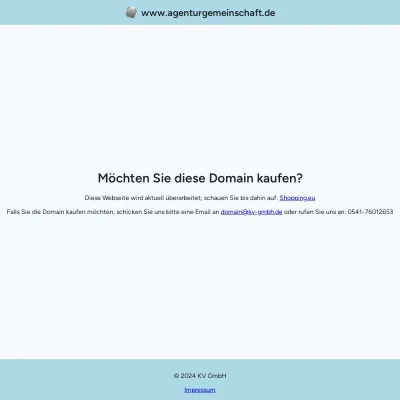 Screenshot agenturgemeinschaft.de