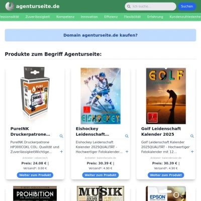 Screenshot agenturseite.de