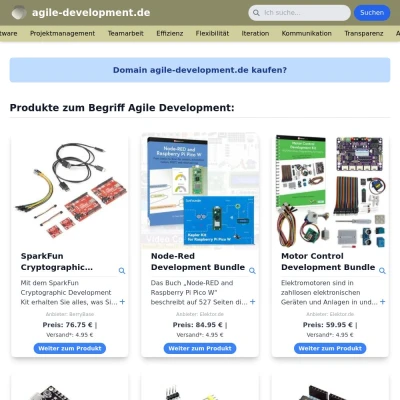 Screenshot agile-development.de