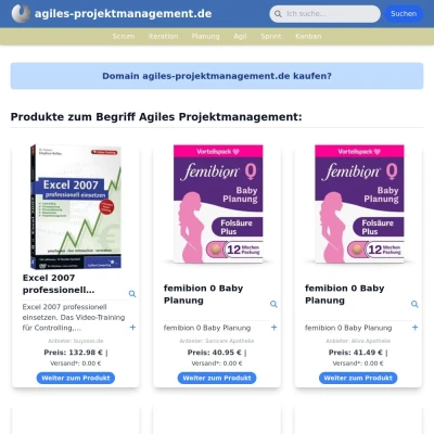 Screenshot agiles-projektmanagement.de