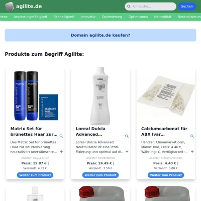 Screenshot agilite.de