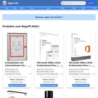 Screenshot agoc.de