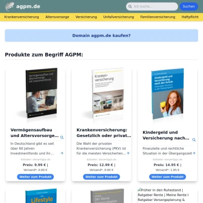 Screenshot agpm.de