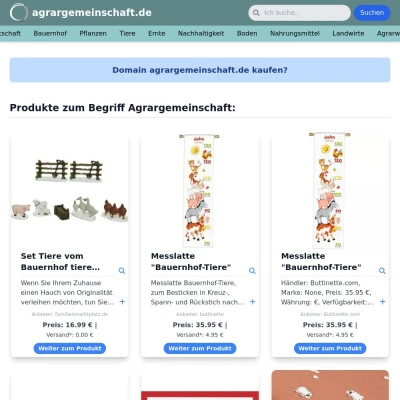 Screenshot agrargemeinschaft.de