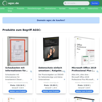 Screenshot agsc.de