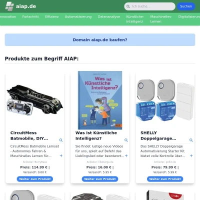 Screenshot aiap.de