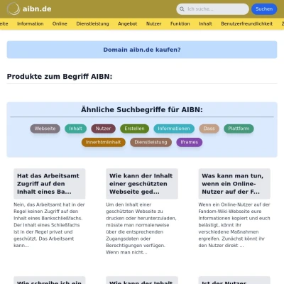 Screenshot aibn.de