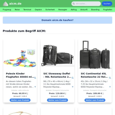 Screenshot aicm.de