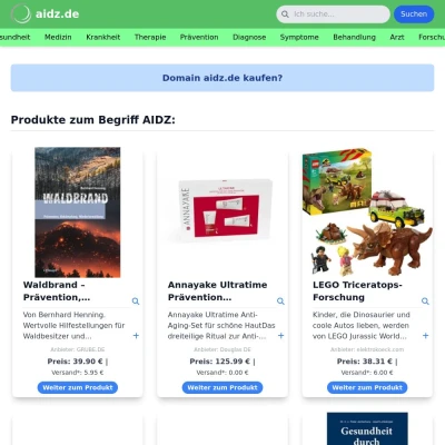 Screenshot aidz.de