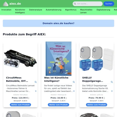 Screenshot aiex.de