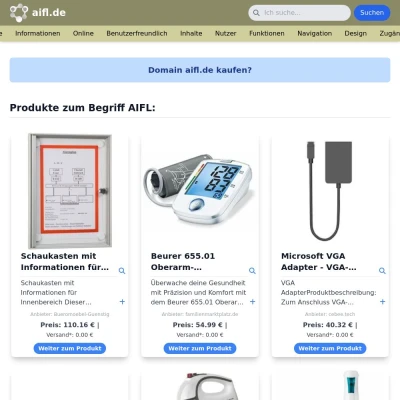 Screenshot aifl.de