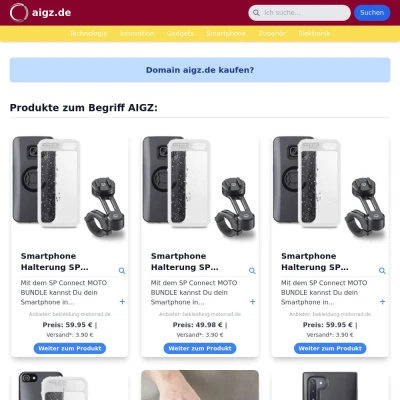 Screenshot aigz.de