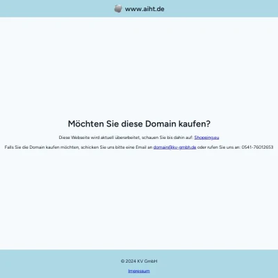 Screenshot aiht.de