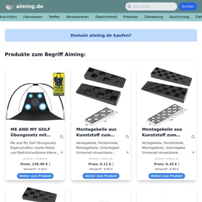 Screenshot aiming.de
