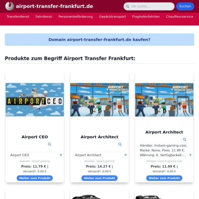 Screenshot airport-transfer-frankfurt.de