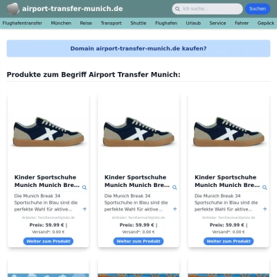 Screenshot airport-transfer-munich.de