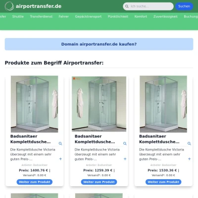 Screenshot airportransfer.de