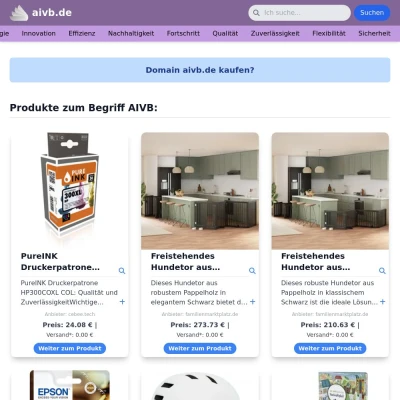 Screenshot aivb.de