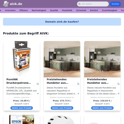 Screenshot aivk.de