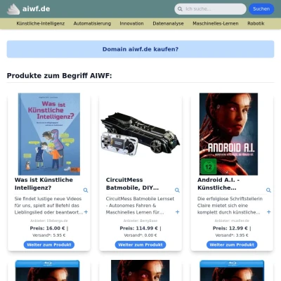 Screenshot aiwf.de