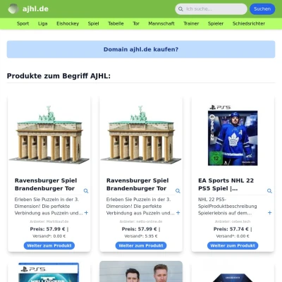 Screenshot ajhl.de