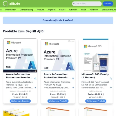 Screenshot ajib.de