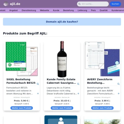 Screenshot ajil.de