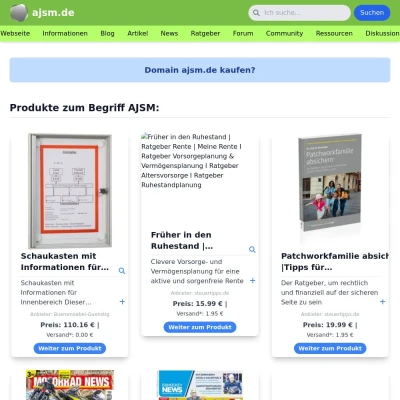 Screenshot ajsm.de