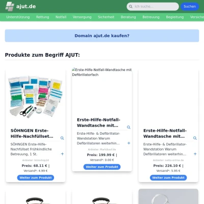 Screenshot ajut.de