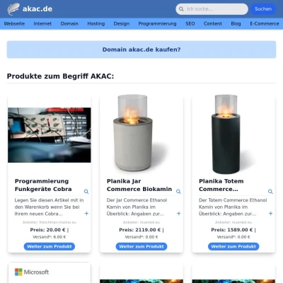 Screenshot akac.de